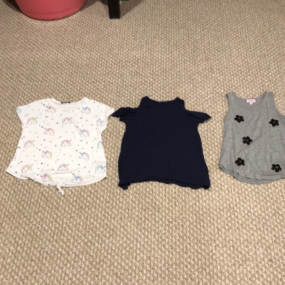 Assorted girls shirts.
